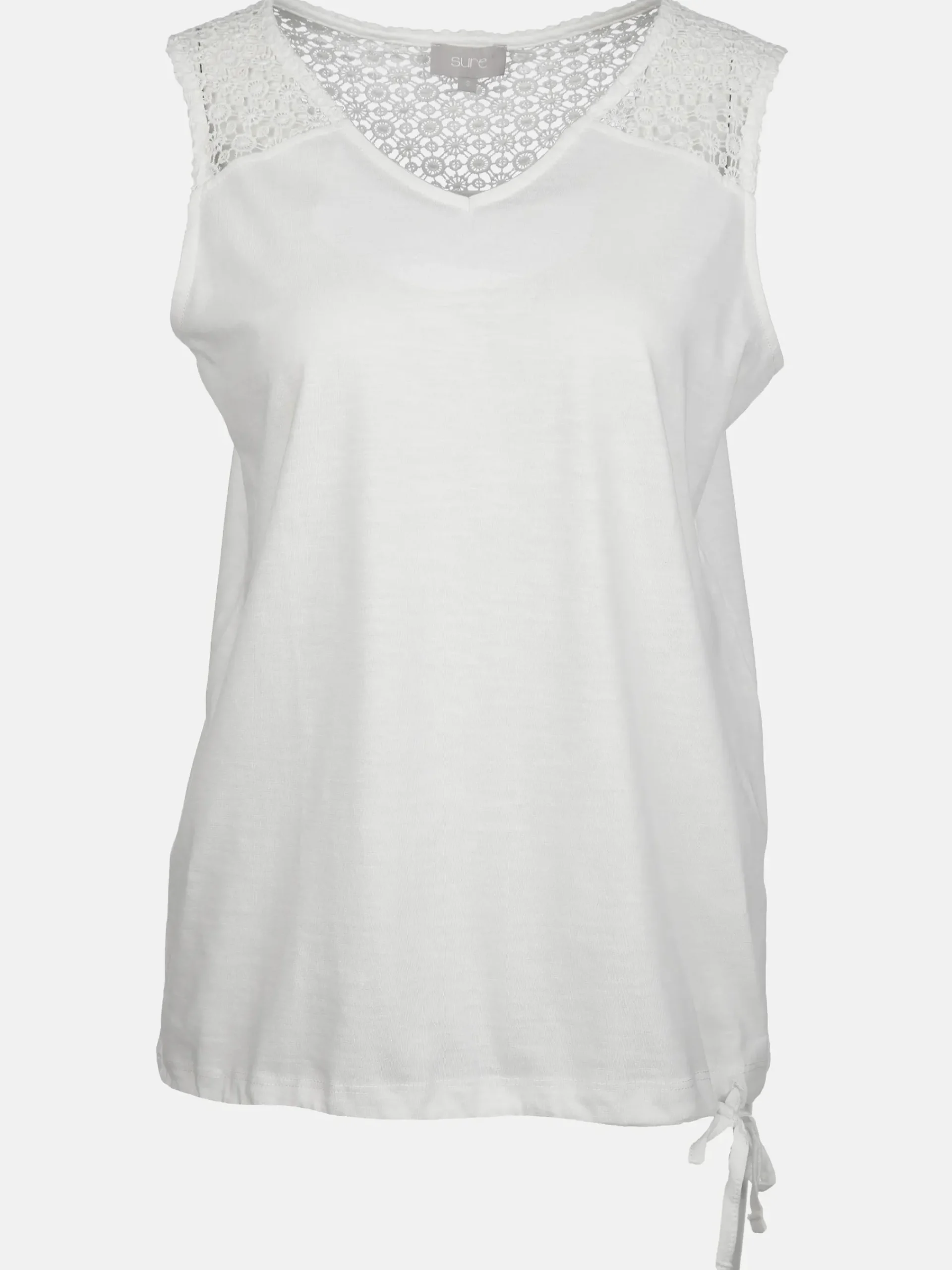 Damen Sure Damen Tanktop mit Spitzenbesatz