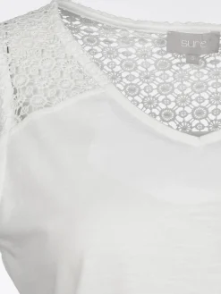 Damen Sure Damen Tanktop mit Spitzenbesatz