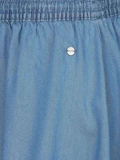 Damen Sure Damen Tencel Rock in Jeansoptik