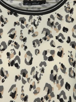 Damen Lisa Tossa Damen Top mit Leoprint