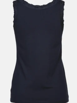 Damen Sure Damen Top mit Spitzenbesatz