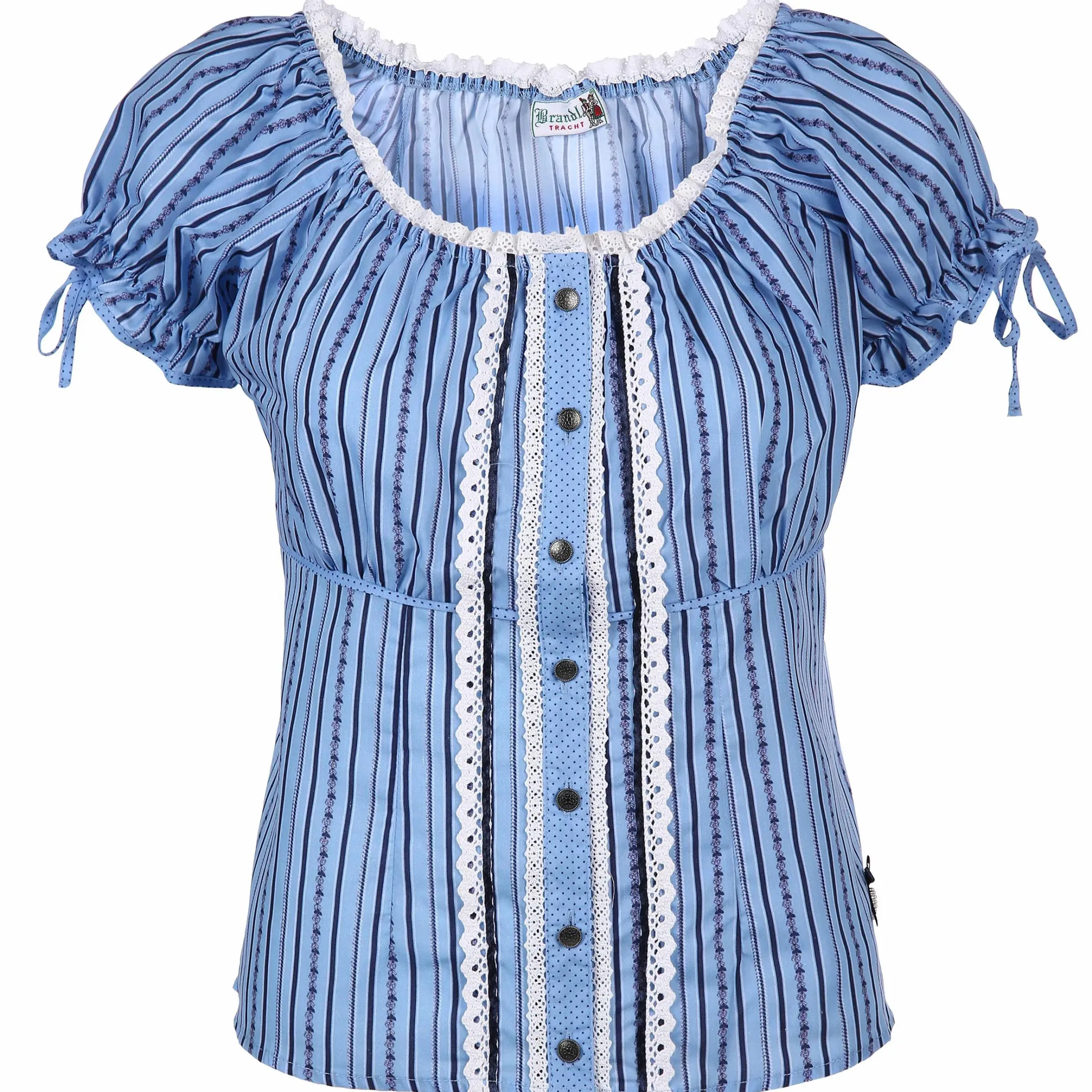 Damen Brandl Tracht Damen Trachtenbluse mit Spitzenbesatz