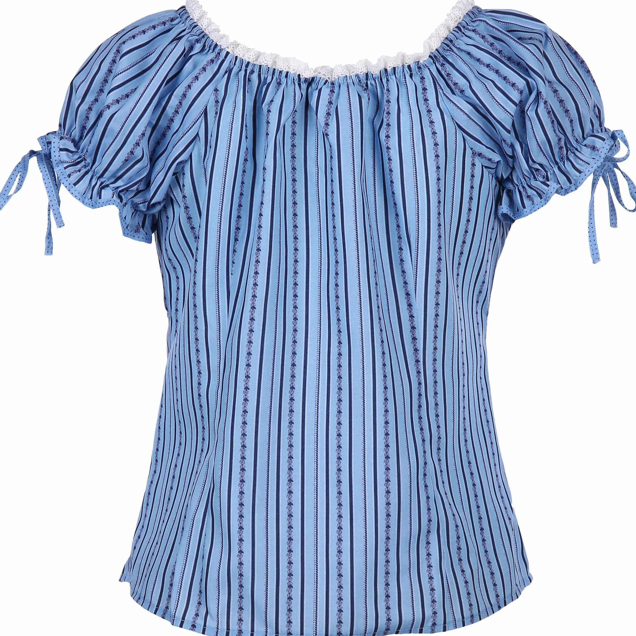 Damen Brandl Tracht Damen Trachtenbluse mit Spitzenbesatz