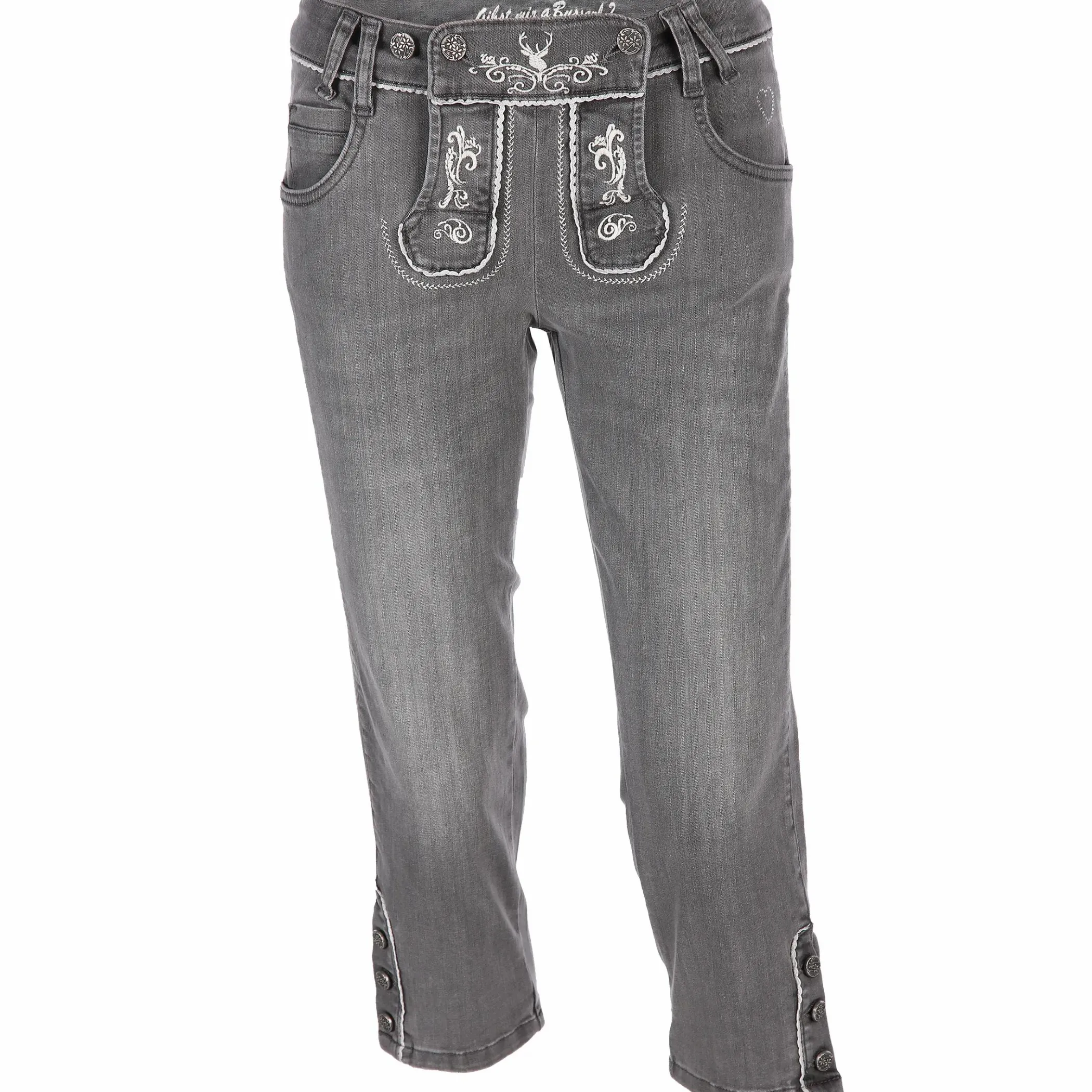 Damen Brandl Tracht Damen Trachtenjeans in Caprilänge