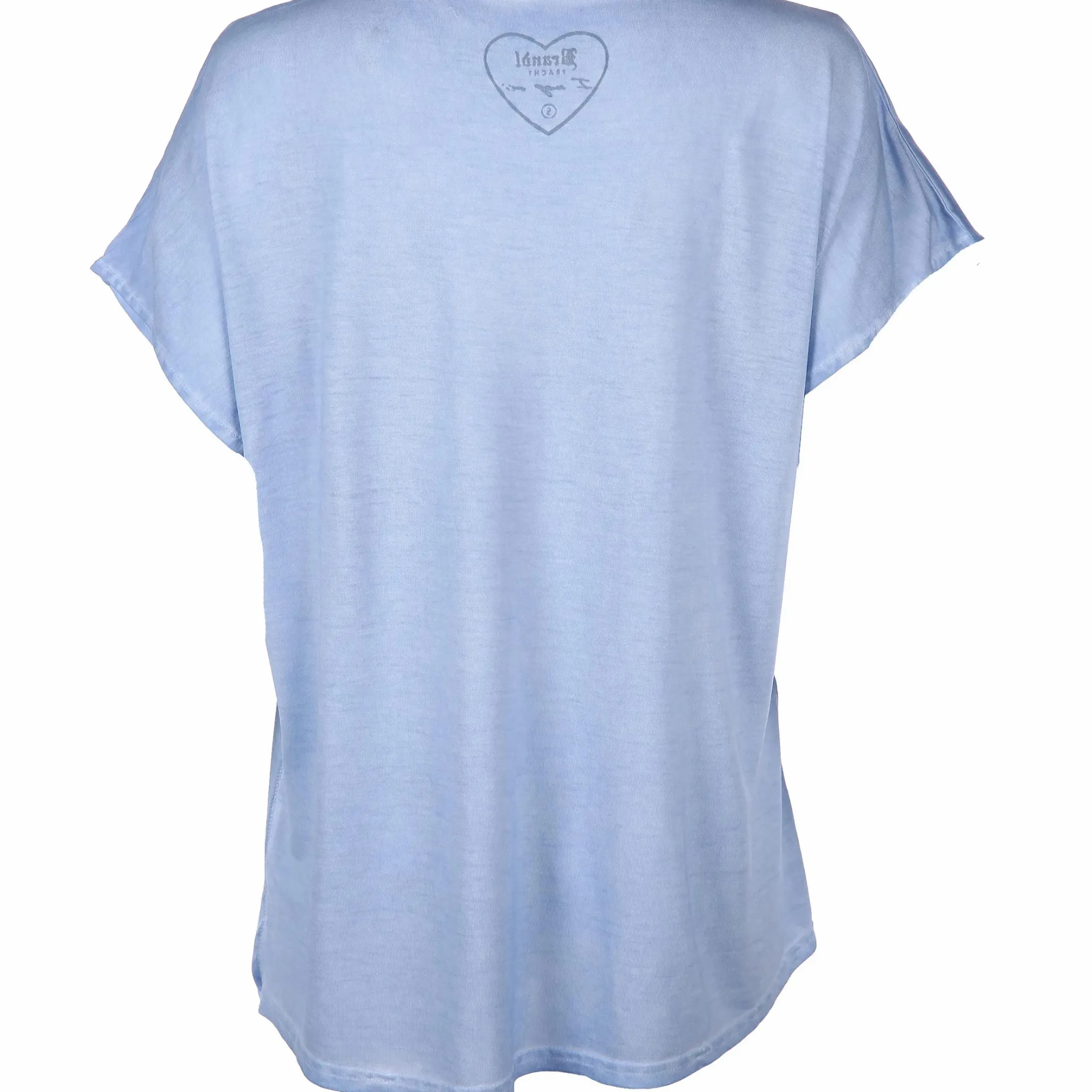 Damen Brandl Tracht Damen Trachtenshirt im Materialmix mit Frontprint