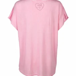 Damen Brandl Tracht Damen Trachtenshirt im Materialmix mit Frontprint