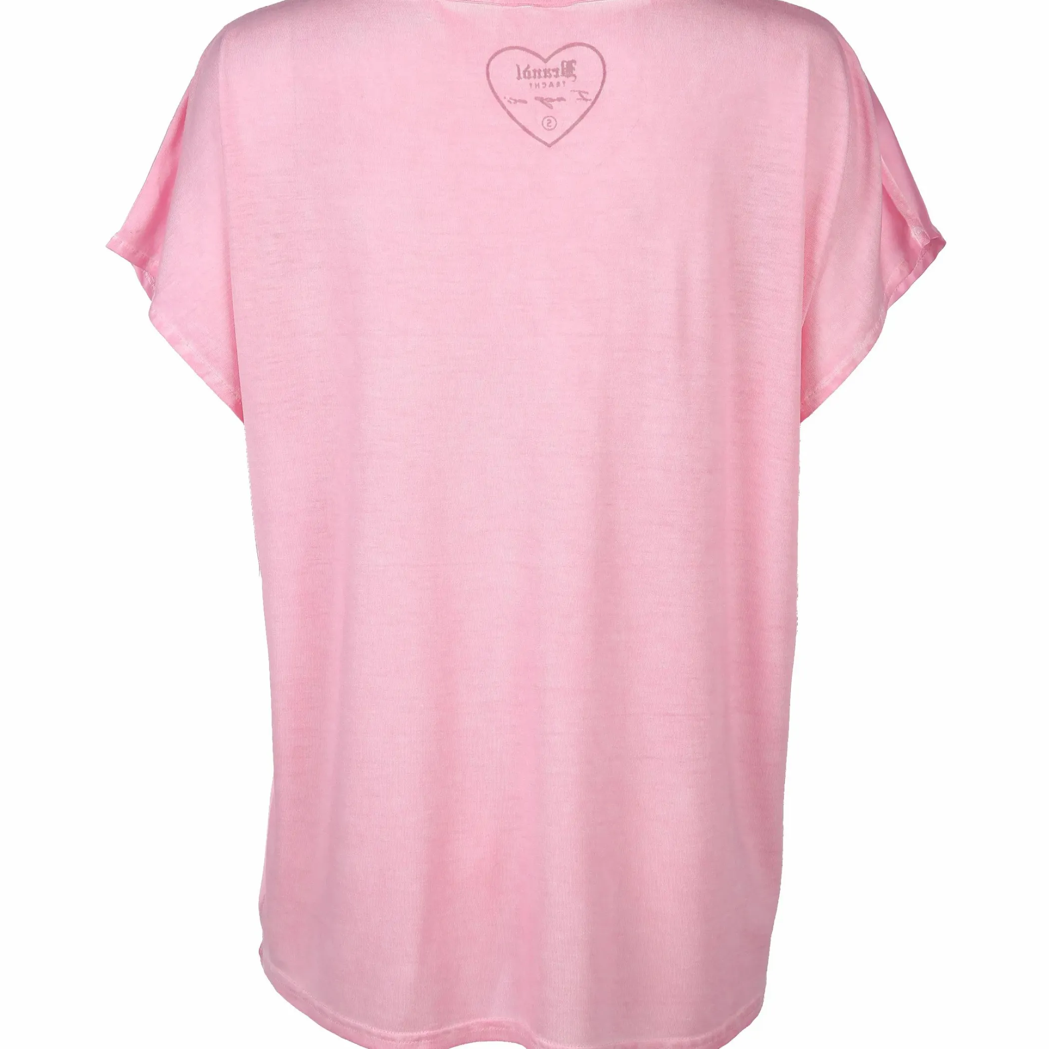 Damen Brandl Tracht Damen Trachtenshirt im Materialmix mit Frontprint