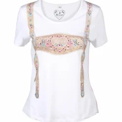 Damen Brandl Tracht Damen Trachtenshirt mit Schmucksteinen