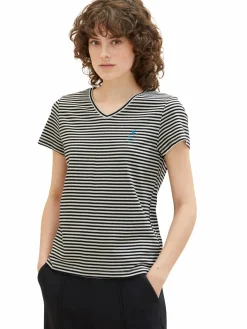 Damen Tom Tailor Damen T-Shirt im Streifenlook