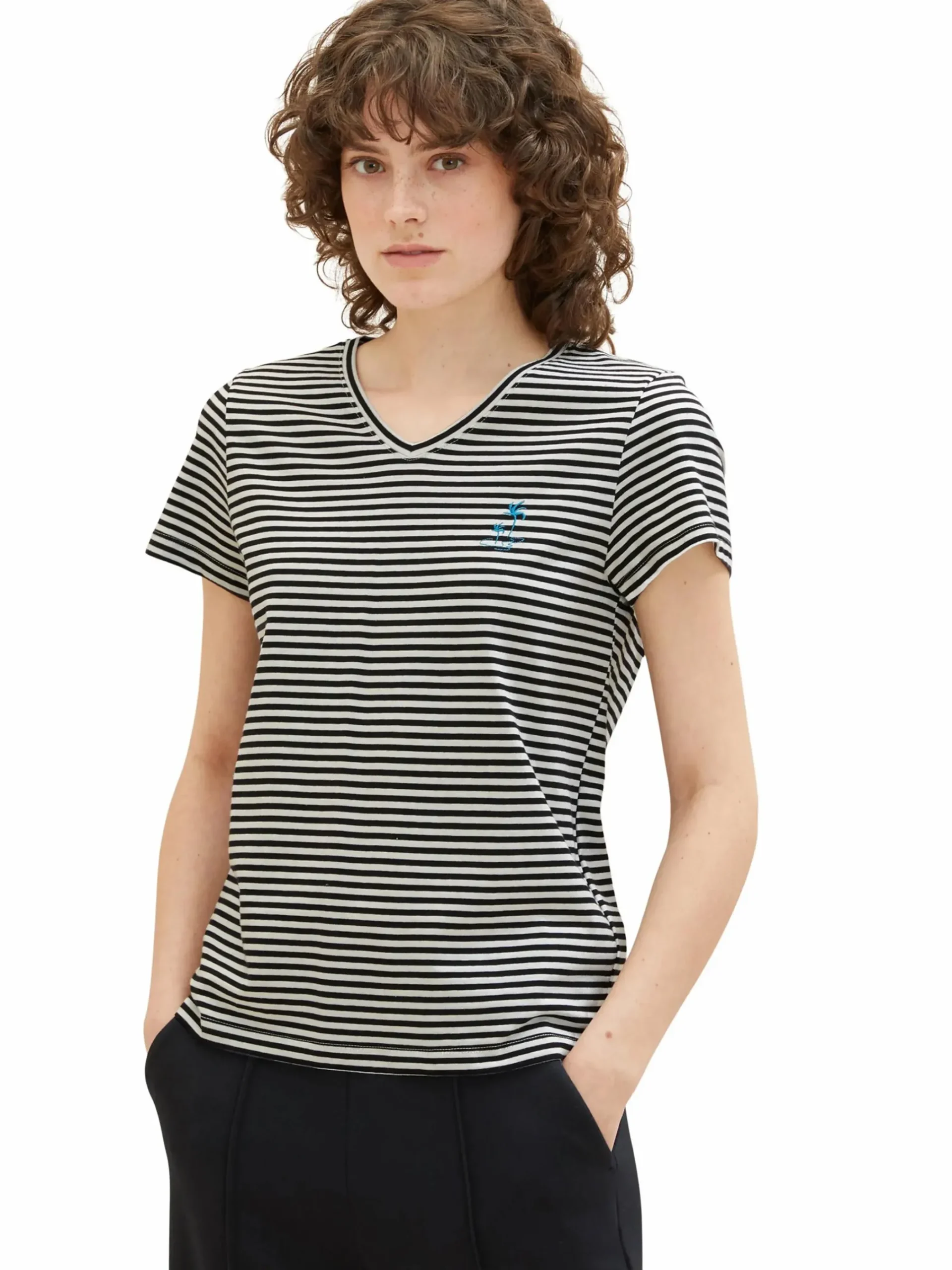 Damen Tom Tailor Damen T-Shirt im Streifenlook