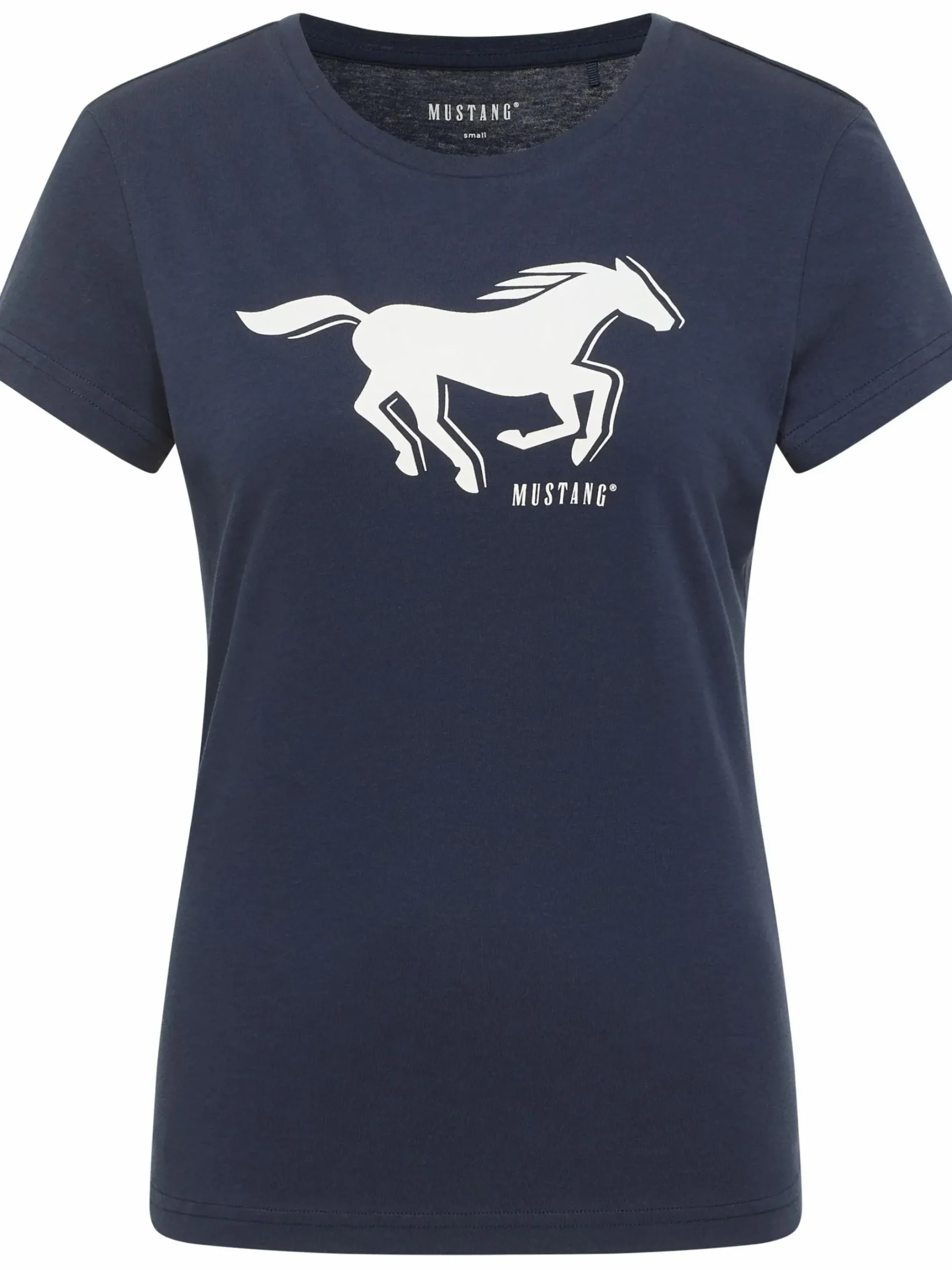Damen Mustang Damen T-Shirt "Loa" mit Pferdeprint