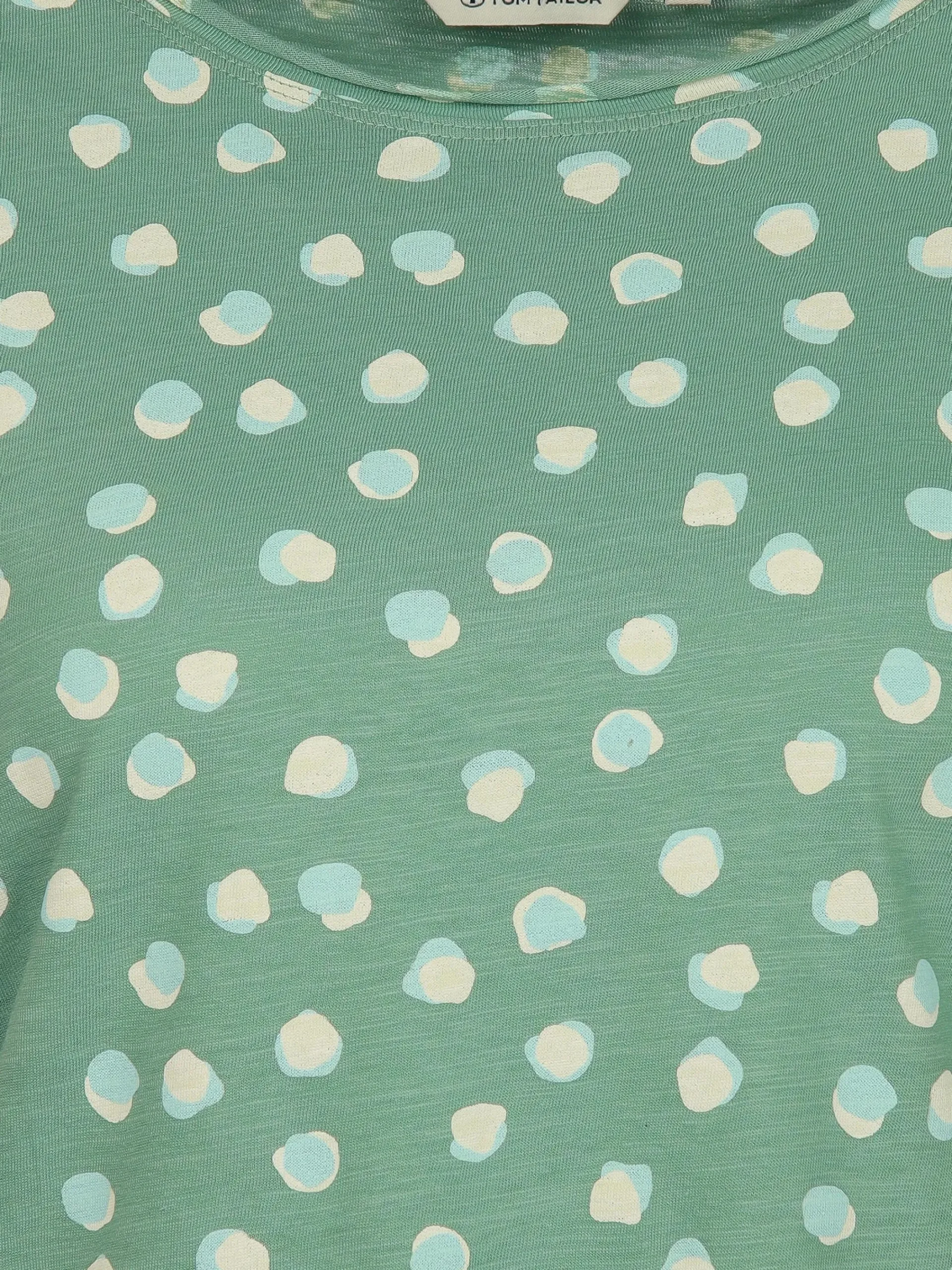 Damen Tom Tailor Damen T-Shirt mit Punkten