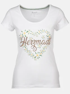 Damen Brandl Tracht Damen T-Shirt mit Trachtenmotiv