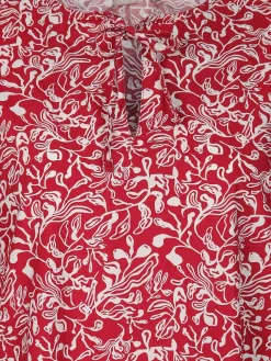 Damen Sure Damen Volantkleid mit Alloverprint