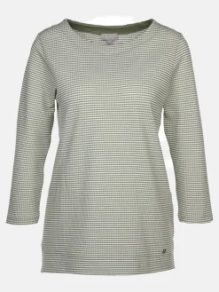 Damen Sure Damen Wabenstrukturshirt mit Streifen