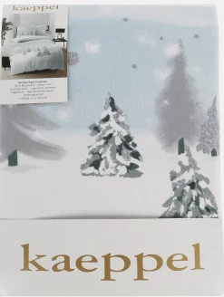 Kaeppel I Feinbiber Bettwäsche mit winterlichem Motiv, 155x220cm