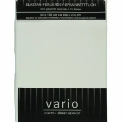 Vario Feinjersey Spannbetttuch 90x190cm bis 100x220cm