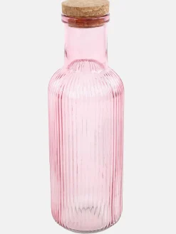 Deko Artikel Glasflasche mit Korkstopfen