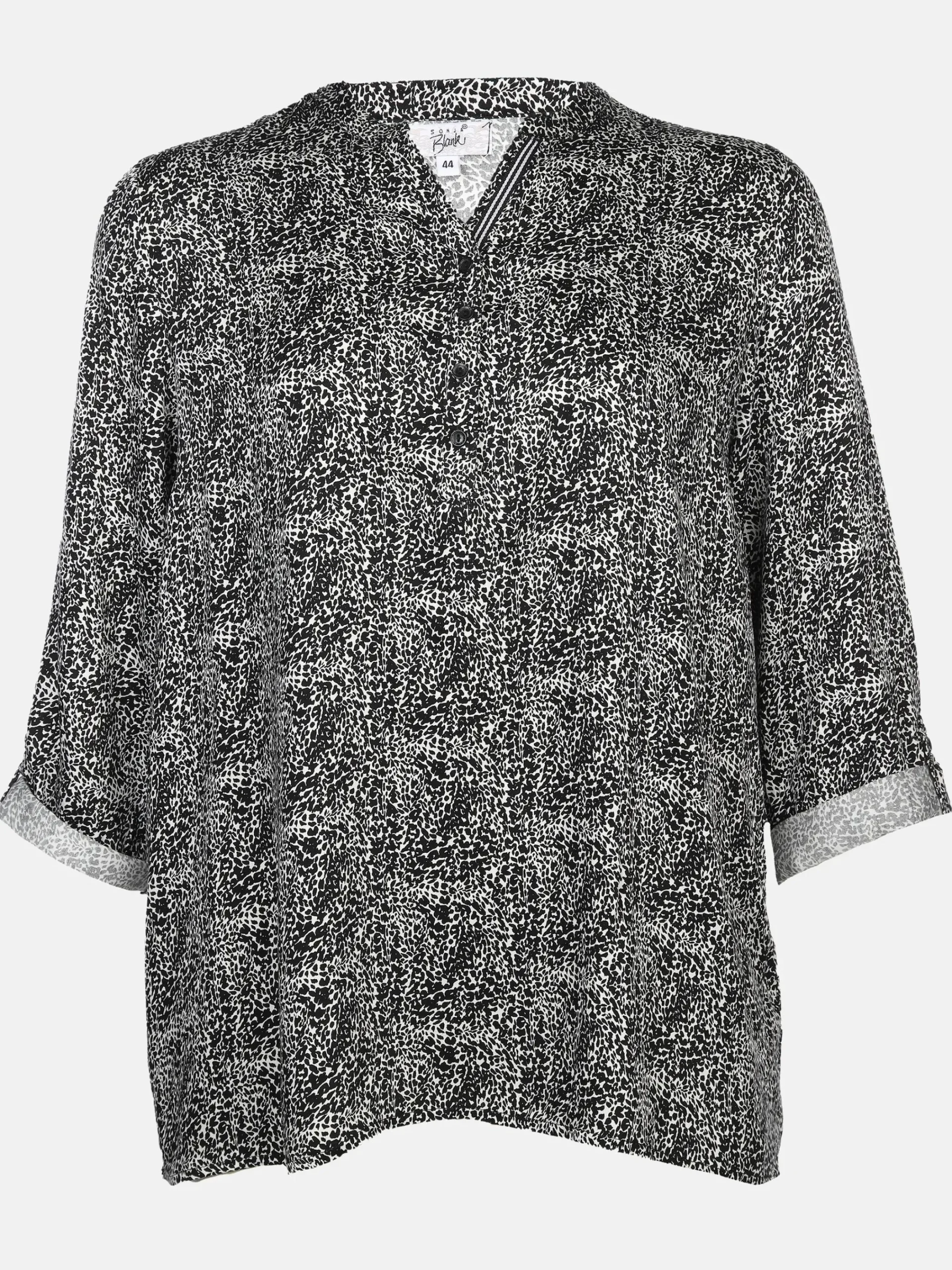 Damen Sonja Blank Große Größen Bluse im Minimalprint