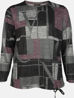 Damen Sonja Blank Große Größen Flauschshirt