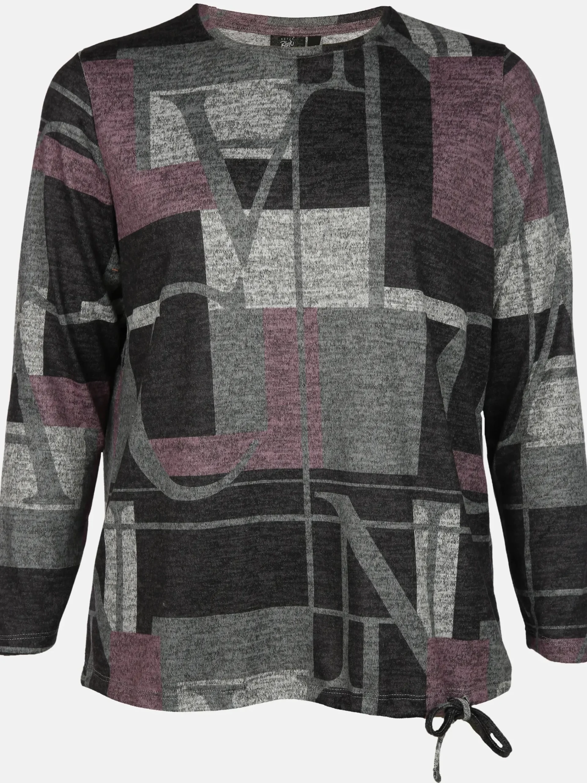 Damen Sonja Blank Große Größen Flauschshirt