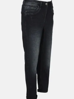 Damen Sonja Blank Große Größen Jeanshose Slimfit