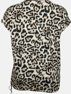 Damen Sonja Blank Große Größen Leoshirt mit Bindeband