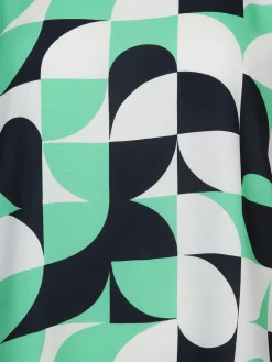 Damen Sonja Blank Große Größen Materialmix-Shirt