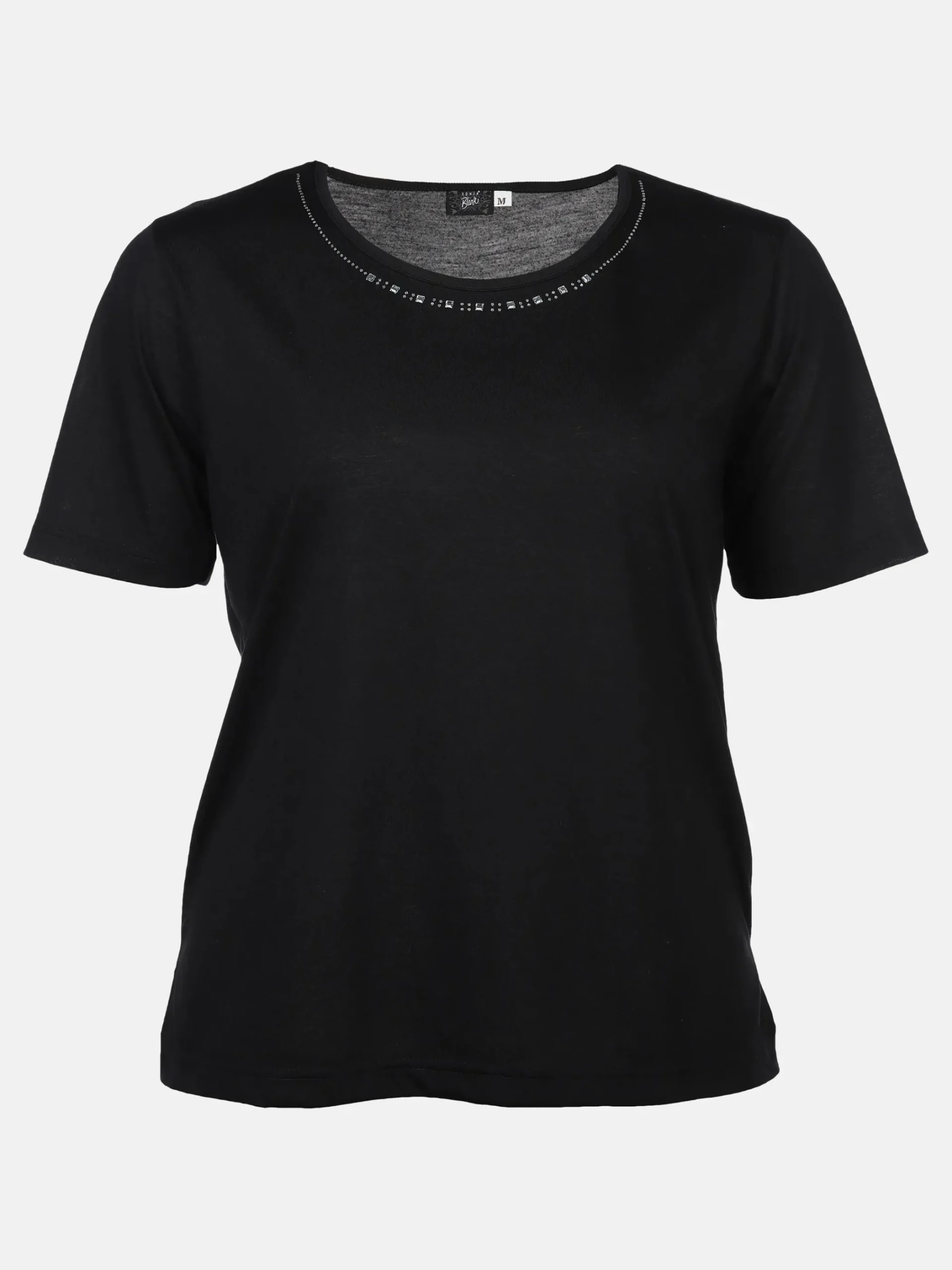 Damen Sonja Blank Große Größen Shirt mit Glitzersteinchen
