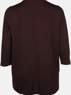 Damen Sonja Blank Große Größen Shirt mit Glitzersteinchen