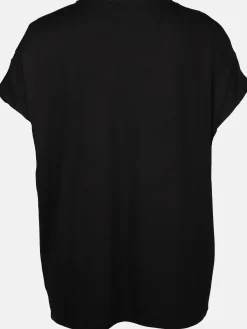 Damen Sonja Blank Große Größen Shirt mit Strasssteinchen