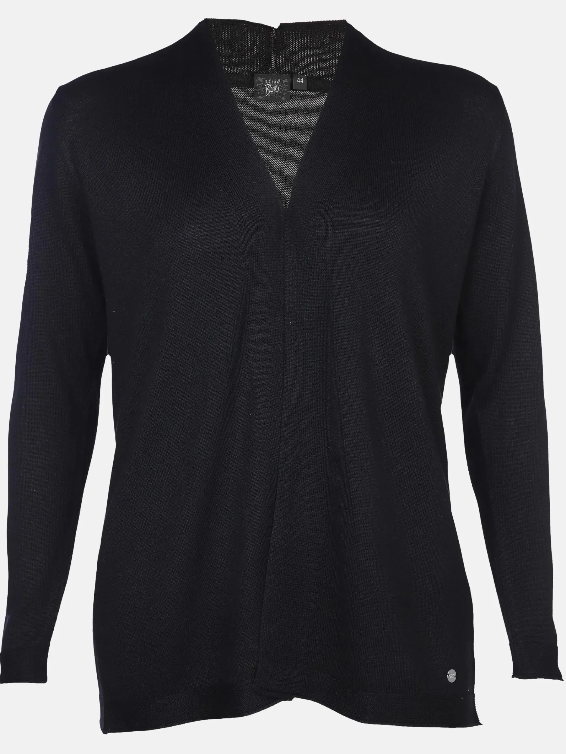 Damen Sonja Blank Große Größen Strickcardigan