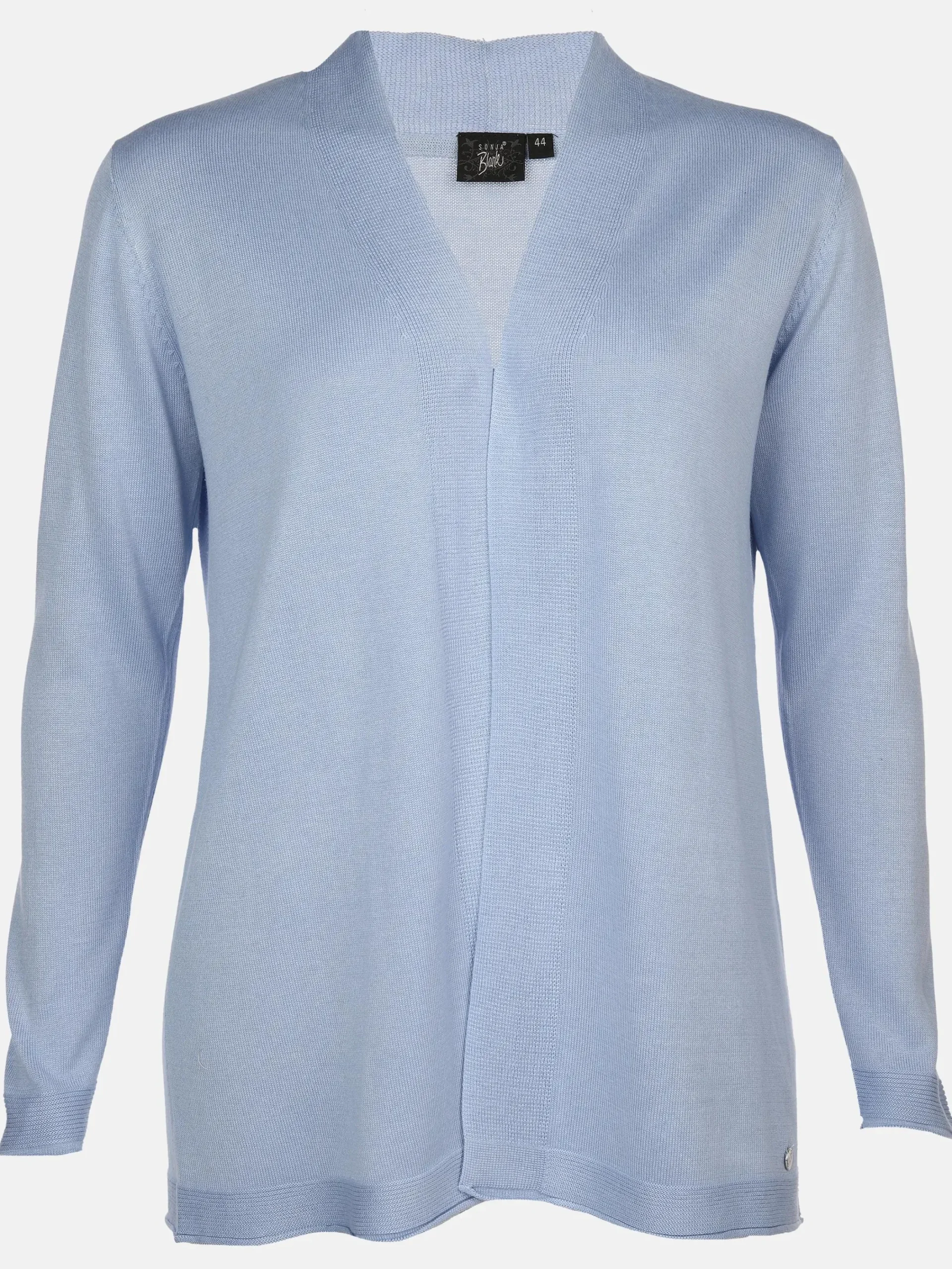 Damen Sonja Blank Große Größen Strickcardigan