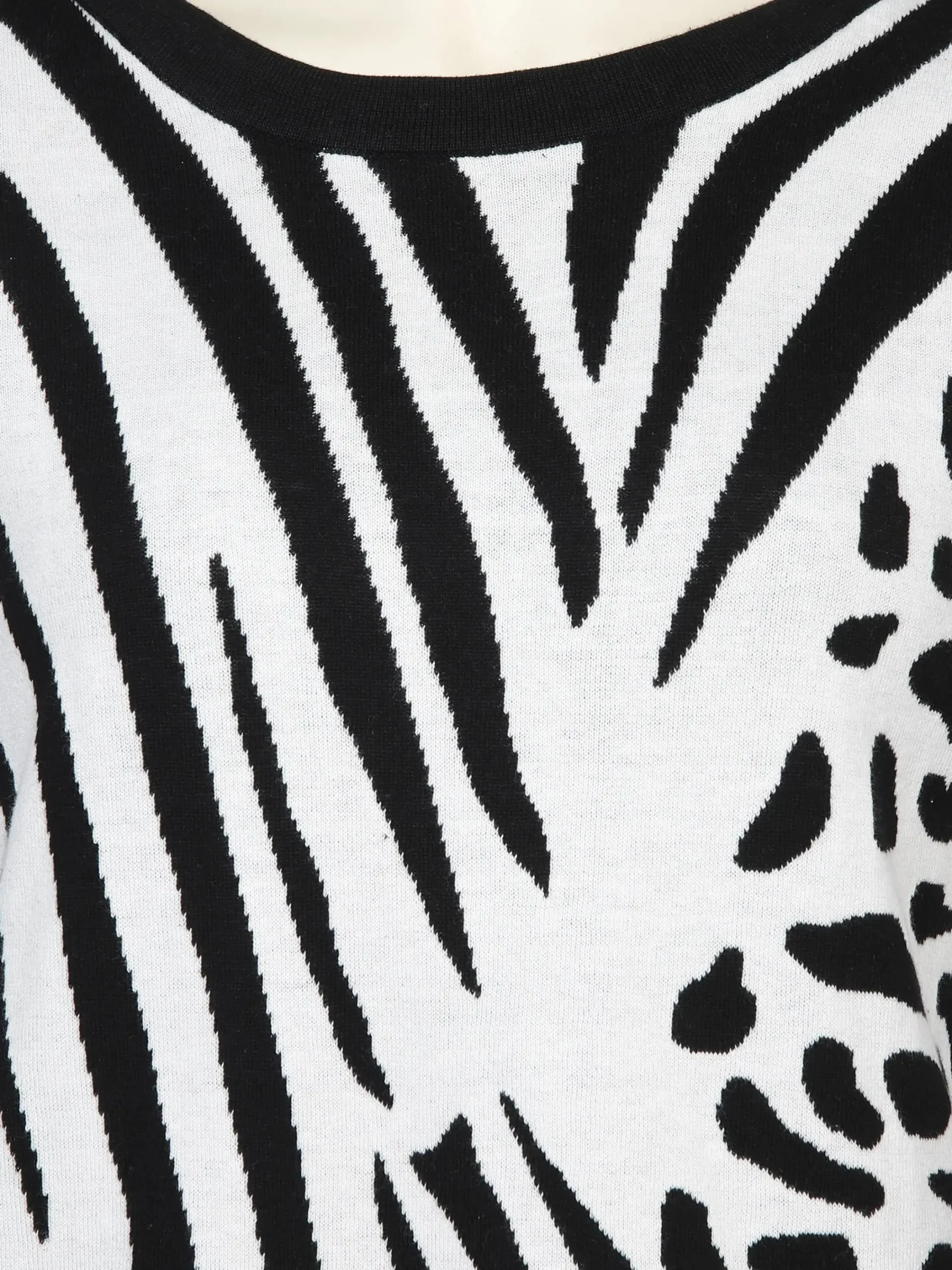 Damen Sonja Blank Große Größen Strickshirt