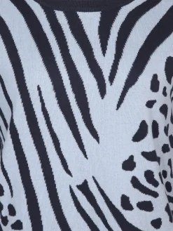 Damen Sonja Blank Große Größen Strickshirt