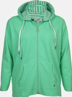 Damen Sonja Blank Große Größen Sweatcardigan