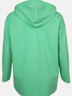 Damen Sonja Blank Große Größen Sweatcardigan