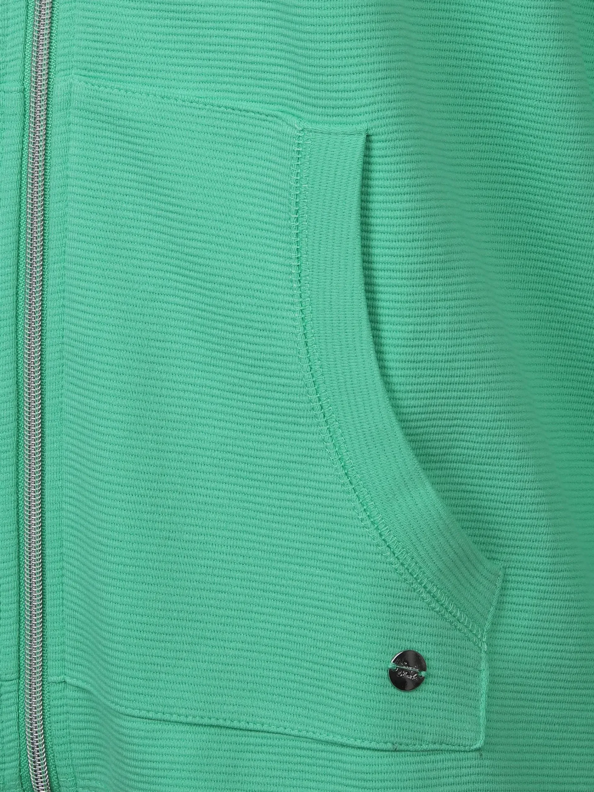 Damen Sonja Blank Große Größen Sweatcardigan