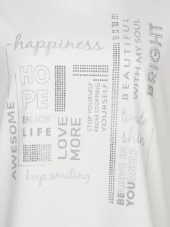 Damen Sonja Blank Große Größen Sweatshirt mit Druck