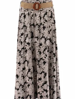 Damen Hailys 1 MX V ST SI44NA Midirock mit Gürtel