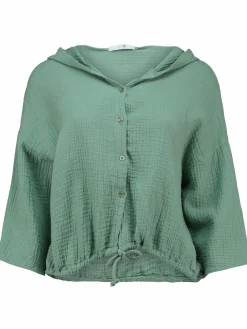 Damen Hailys MA44DDY Musselinbluse mit Kapuze