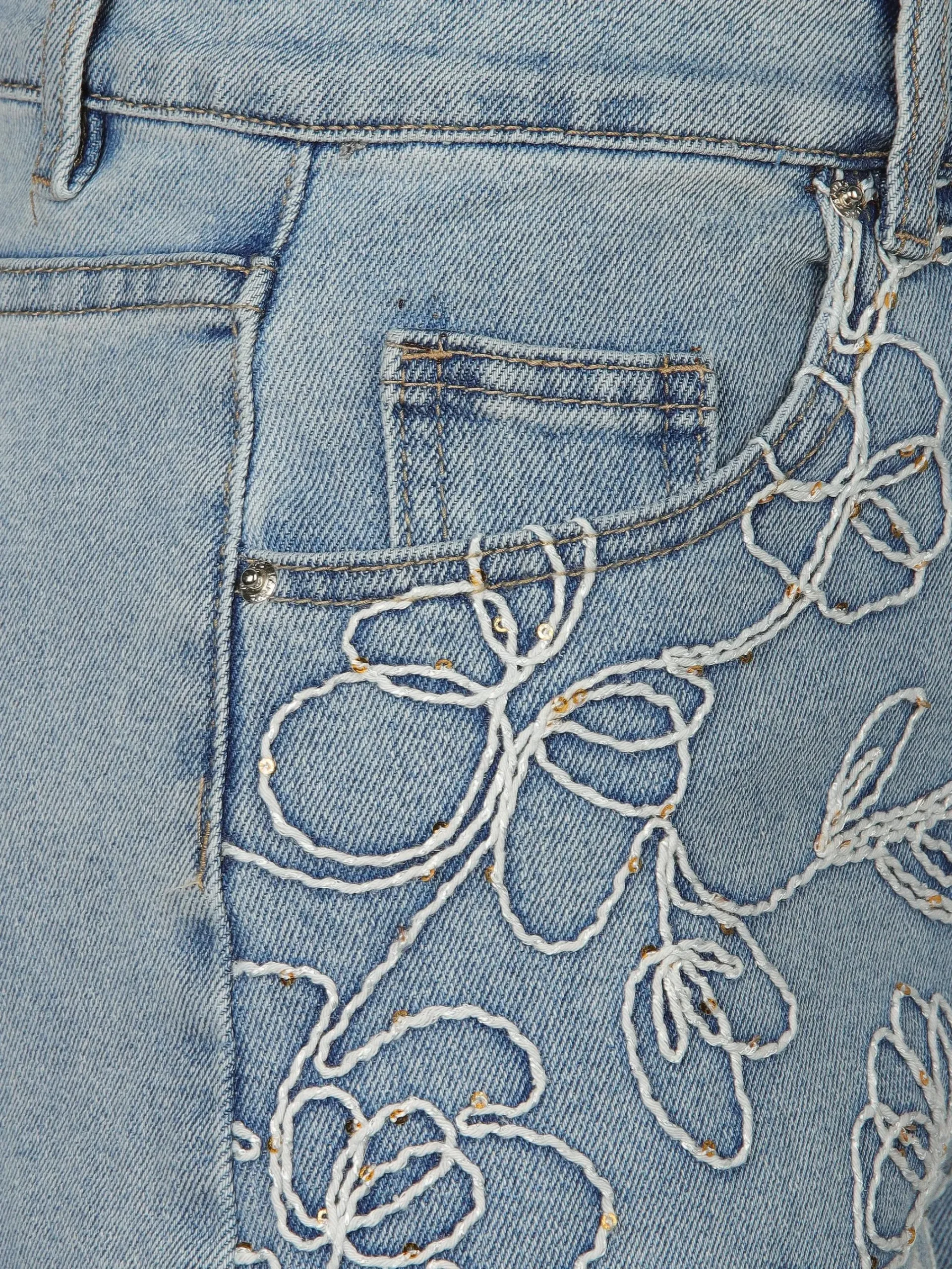 Damen Hailys SH C JN FL44OWI Jeansshorts