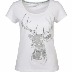 Damen Hailys Tracht enshirt mit Ziersteinchen