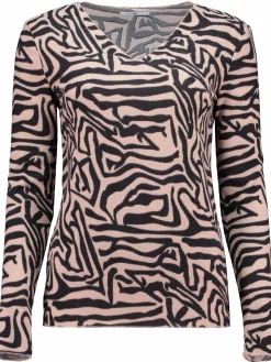 Damen Hailys YU-PO1911057-2A LS V TP ZI44NA Langarmshirt