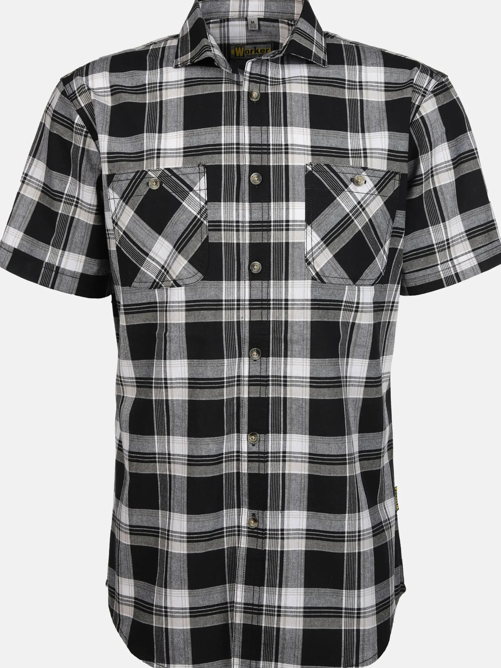 Herren Worker Herren Arbeitshemd mit zwei aufgesetzten Taschen