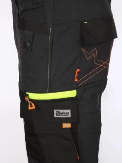 Herren Worker Herren Arbeitshose mit Superflex und vielen Details