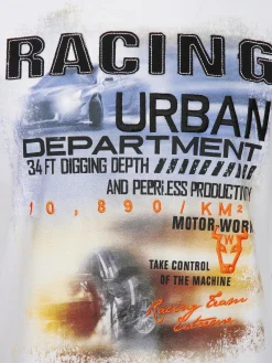 Herren Worker Herren Arbeitsshirt mit Frontprint