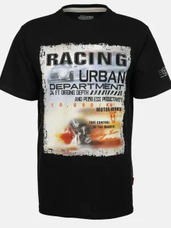 Herren Worker Herren Arbeitsshirt mit Frontprint