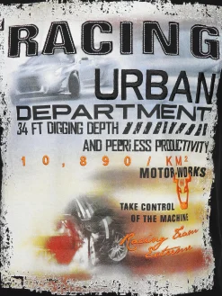 Herren Worker Herren Arbeitsshirt mit Frontprint