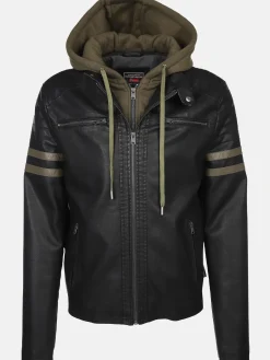 Herren Southern Territory Herren Bikerjacke 2in1 mit Kapuze